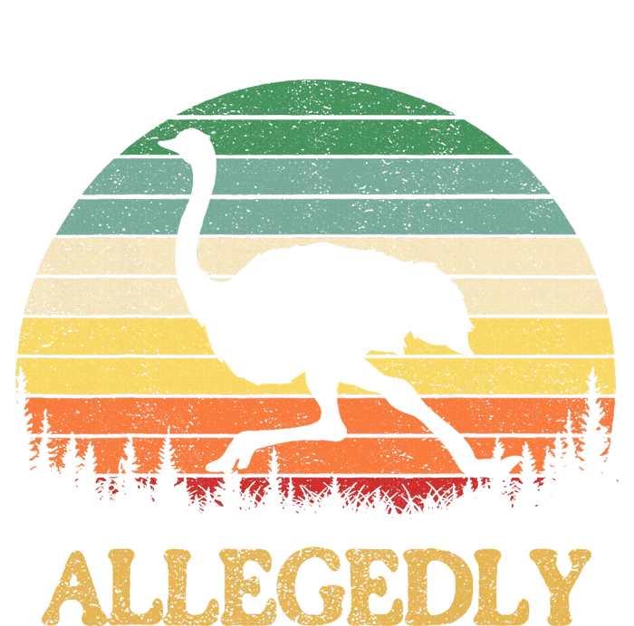 Allegedly Ostrich Vintage Retro Funny Ostrich Lover Doggie Tank