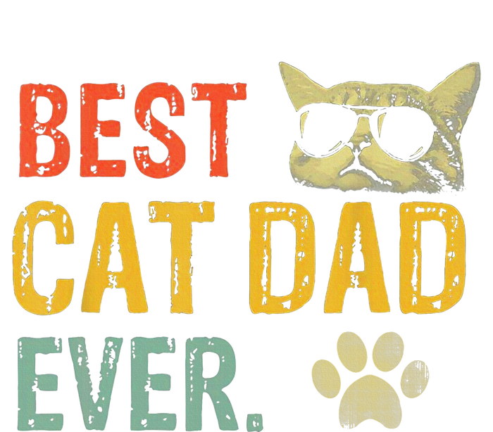 Vintage Best Cat Dad Ever  Cat Daddy Gift Wool Snapback Cap