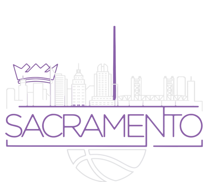 Light The Beam City Skyline Sacramento Basketball PosiCharge Competitor Tank