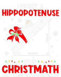 I Want A Hippopotenuse For Christmath Math Teacher Christmas Full Zip Hoodie