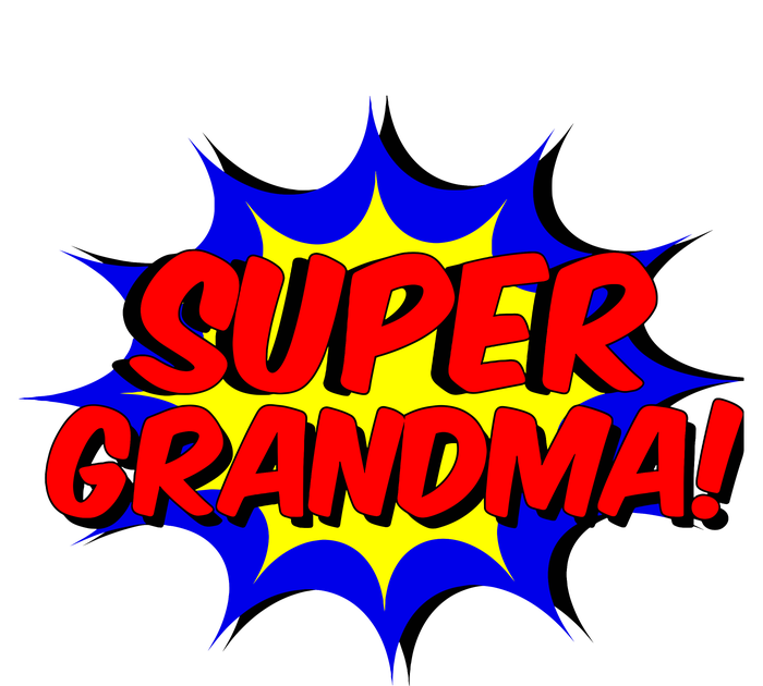 Super Grandma Comic Book Style Gift Superhero Flexfit Unipanel Trucker Cap