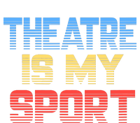 Theatre Is My Sport Funny Theater Gift Actor Actress Striped Beanie with Solid Band