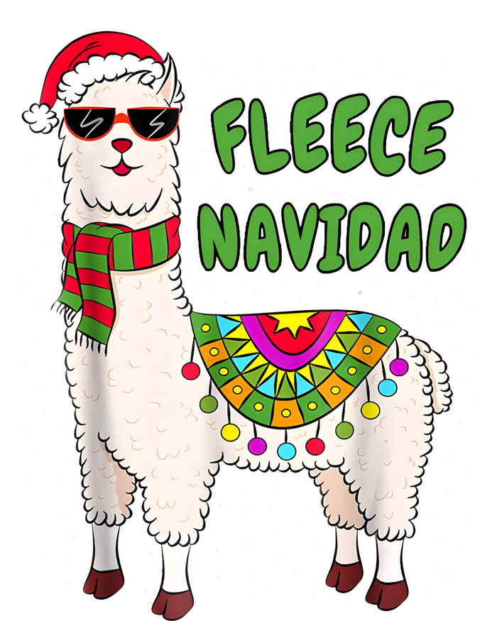 Fleece Navidad Llama Spanish Christmas Llama Hoodie