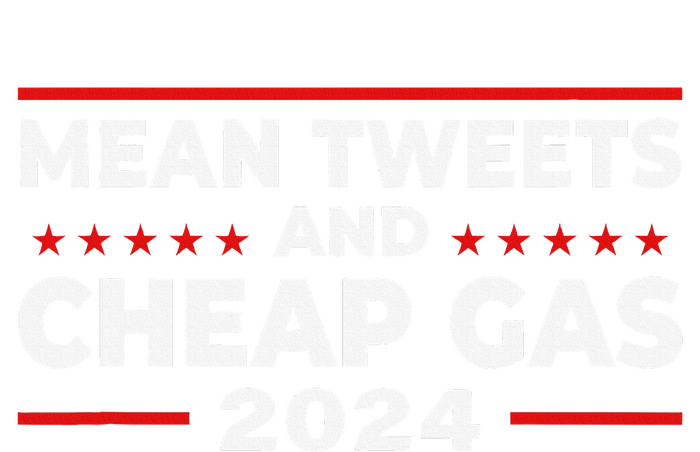 Mean Tweets And Cheap Gas Funny Donald Trump 2024 Election Flat Bill Trucker Hat