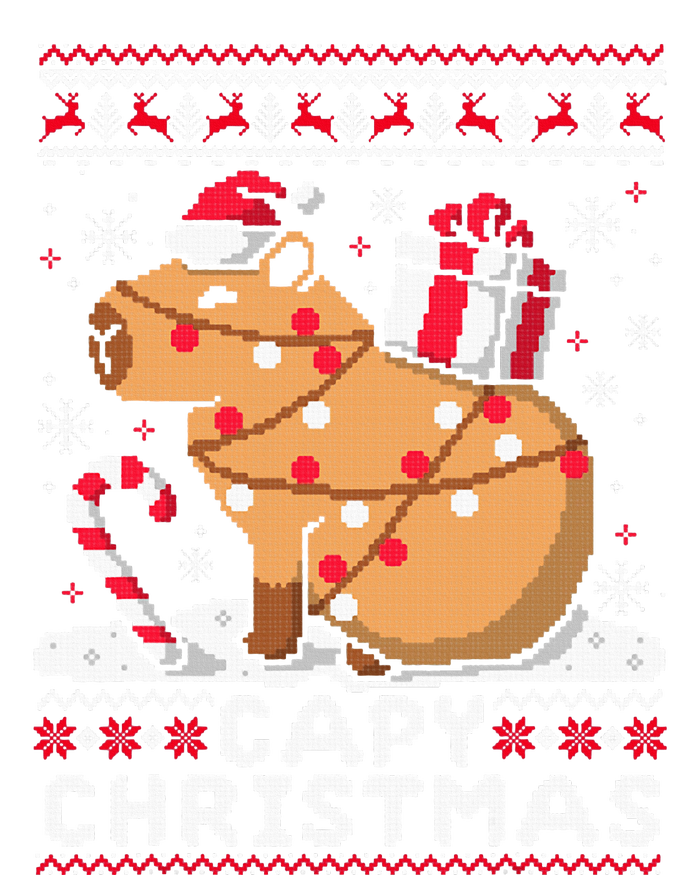 Capy Ugly Christmas Sweater Capybara Lover Christmas Poster