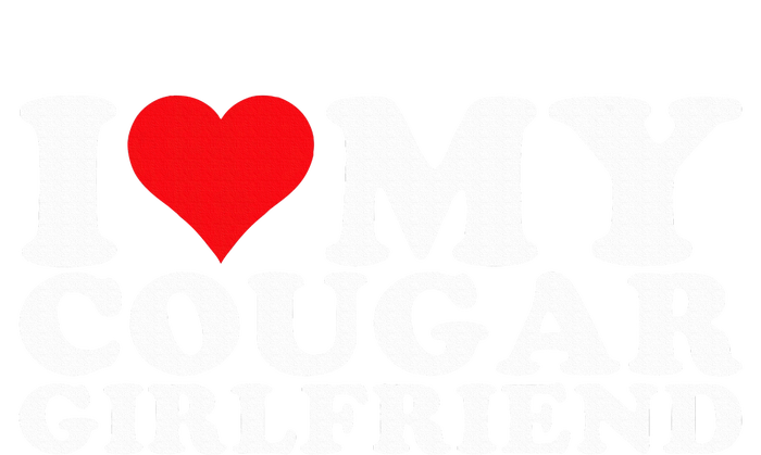 I Love My Cougar Girlfriend I Heart My Cougar Girlfriend GF Drawstring Bag