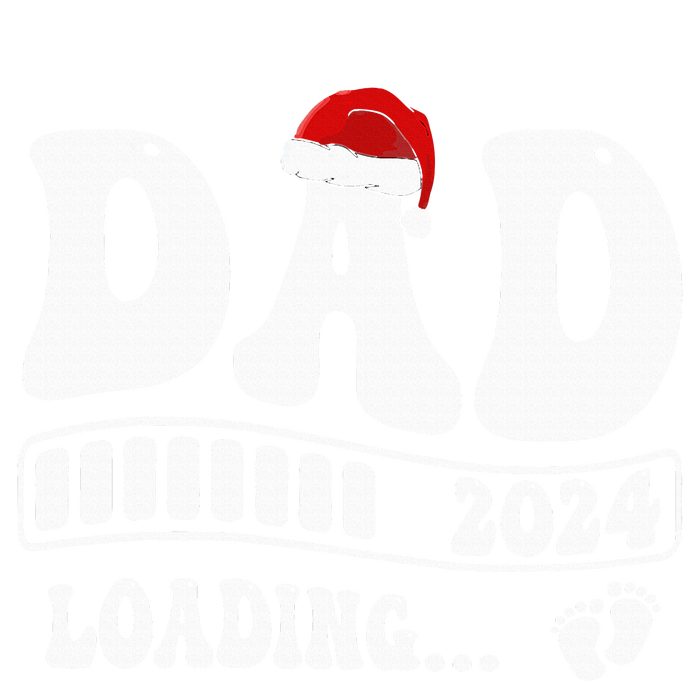 Dad 2024 loading pregnancy announcement Christmas Santa Hat Baby Bodysuit