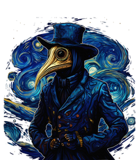 Funny Plague Doctor Starry Night Van Gogh leeches medical Cropped Pullover Crew