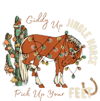 Giddy Up Jingle Horse Pick Up Your Feet Cowboy Santa Cactus Sweatshirt