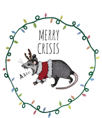 Festive Opossum Merry Crisis Merry Christmas V-Neck T-Shirt