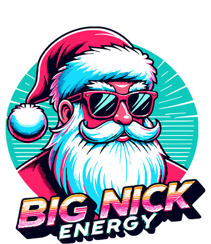 Big Nick Energy Christmas Ugly Xmas Vintage Santa Family Cool Gift Baby Bodysuit