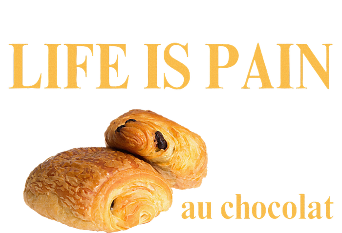 Funny french chocolatine life is pain au chocolat Grommeted Golf Towel