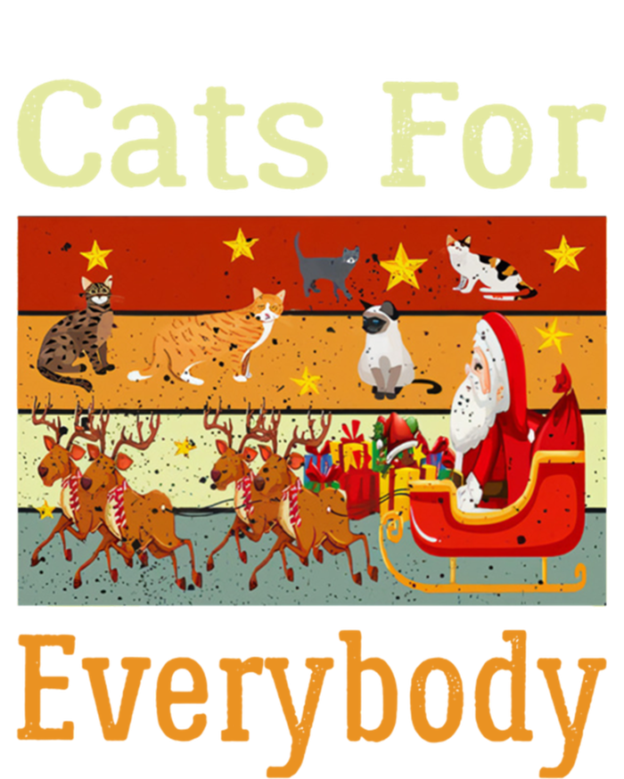 Cats For Everybody Ugly Christmas Cat Funny Xmas Vintage Gift Kids T-Shirt