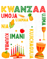 Happy Kwanzaa Seven Principles Of Kwanzaa Women's Racerback Cropped Tank