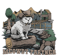 Funny Meowdy Partner Christmas Gift For Cat Lovers Cowboy Cat Dad Gift Idea Cat Kids Hoodie