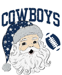 Funny Cowboys Santa Football Football Lover Gift Christmas Santa Football Xmas Softstyle CVC T-Shirt