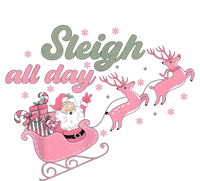 Cute Christmas Pink Funny Gift Sleigh All Day Santa Xmas Retro Cute Gift Women's Racerback Tank