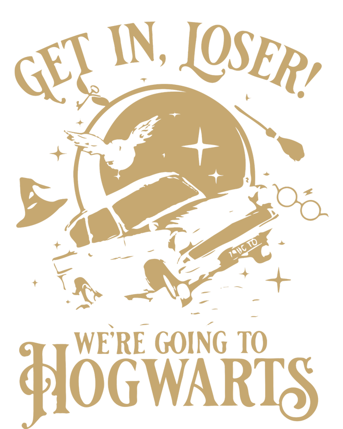 Wizard Flying Car Get In Loser Were Going To Hogwart Softstyle Adult Sport Polo