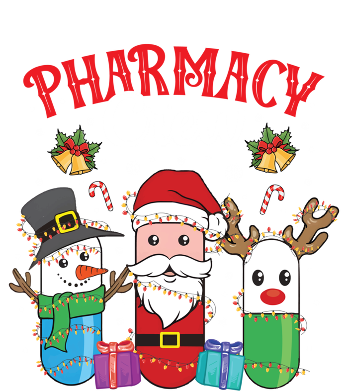 Funny Christmas Xmas Crew Pharmacy Technician Pharmacist Gift T-Shirt