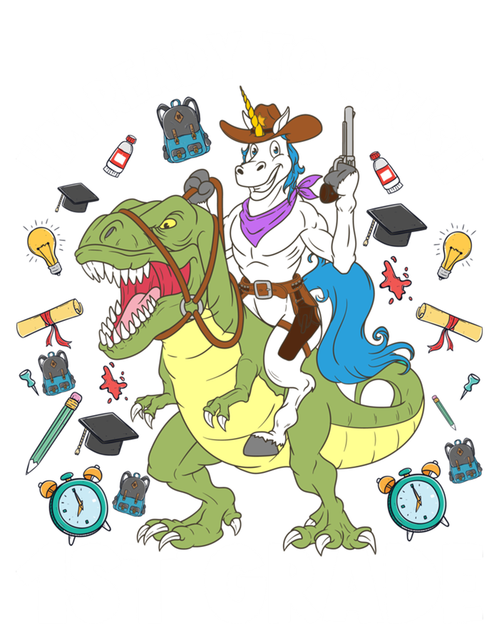 IM Ready To Crush 1st Grade School Unicorn Riding Dinosaur Cute Gift Valucap Bio-Washed Visor