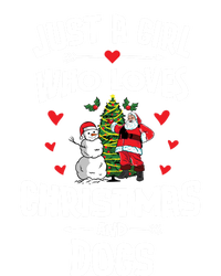 Just A Who Loves Christmas And Dogs Gift Cool Gift Tall Hoodie