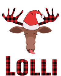 Lolli Pop Christmas Matching Family Group Moose Red Plaid Meaningful Gift Stripe Pom Pom Beanie