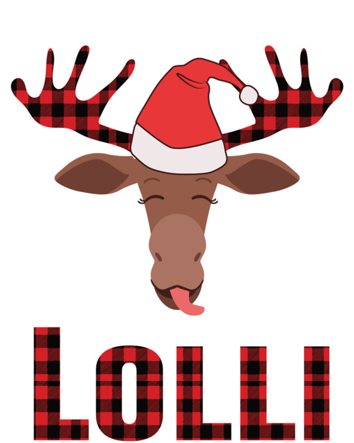 Lolli Pop Christmas Matching Family Group Moose Red Plaid Meaningful Gift Stripe Pom Pom Beanie