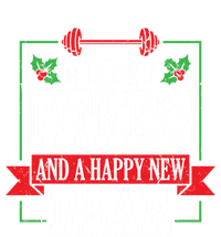 Merry Fitness And A Happy New Rear Christmas Holiday Gym Gift Toddler Sweatshirt