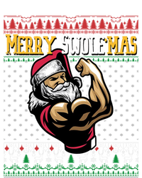 Merry Swole Mas Funny Christmas Gym And Work Out Santa Flexing Gift Women's T-Shirt