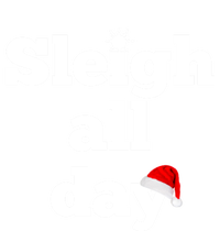 Motivational Sleigh All Day Christmas Meaningful Gift Sustainable Knit Beanie