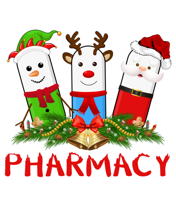 Pharmacist Elf Santa Pills Pharmacy Crew Christmas Gift Women's Racerback Tank