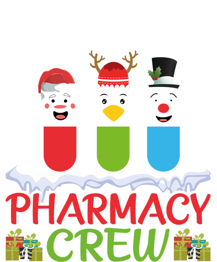 Pharmacy Crew Christmas Pills Snow Reindeer Santa Claus Gift Women's V-Neck T-Shirt