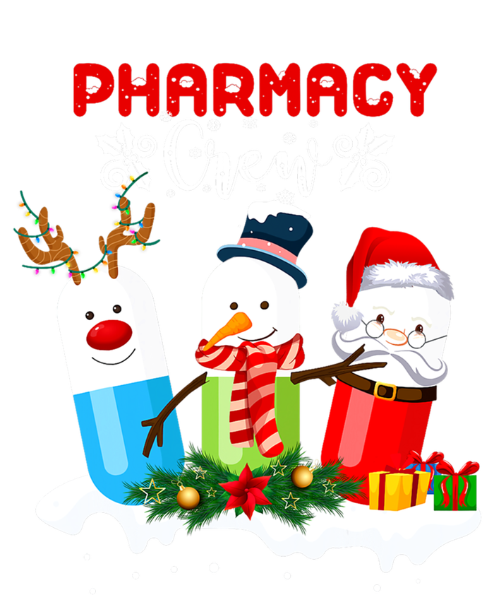 Pharmacy Crew Christmas Pills Snow Reindeer Santa Claus Gift Women's Racerback Tank