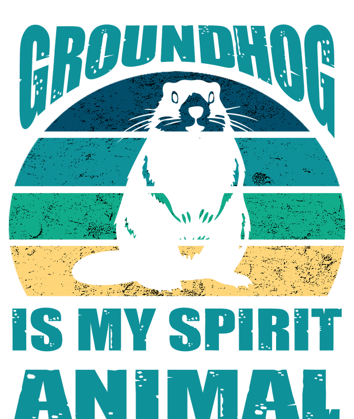 Groundhog Is My Spirit Animal Funny Woodchuck Hooded Wearable Blanket