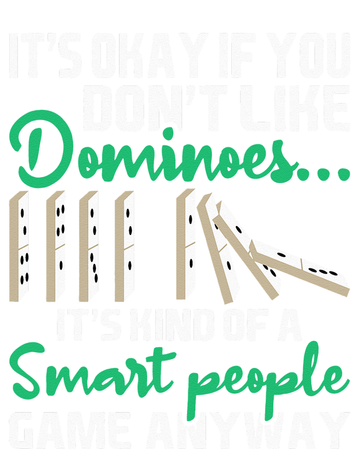 Smart People Game Anyway  Dominoes Lover Domino Player Women's Racerback Cropped Tank