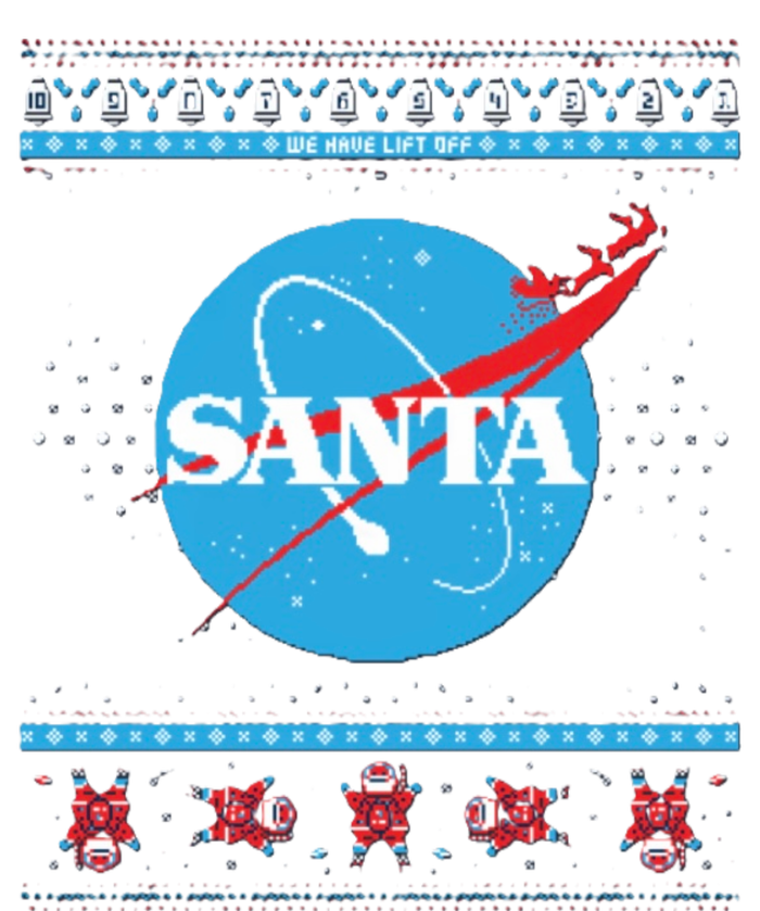 Cool Pixle S.A.N.T.A Take Off Holiday Christmas Sweater T-Shirt