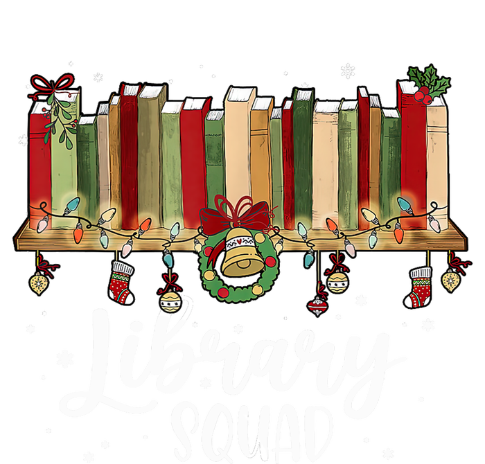 Library Squad Christmas Vintage Book Lovers Ladies Long Sleeve Shirt