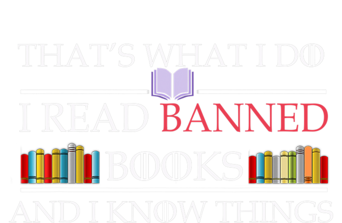 That's What I Do I Read Banned Books and I Know Things Valucap Bio-Washed Visor