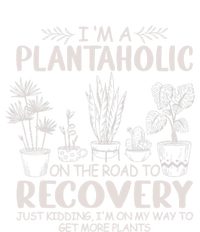 I Am A Plantaholic On The Road To Recovery Funny Plant Lover Cropped Pullover Crew