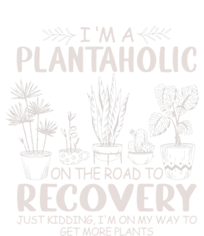 I Am A Plantaholic On The Road To Recovery Funny Plant Lover Cropped Pullover Crew