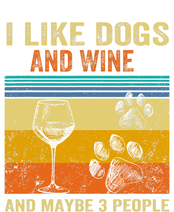 I Like Wine My Dog And Maybe 3 People  Wo Ladies Essential Flowy Tank