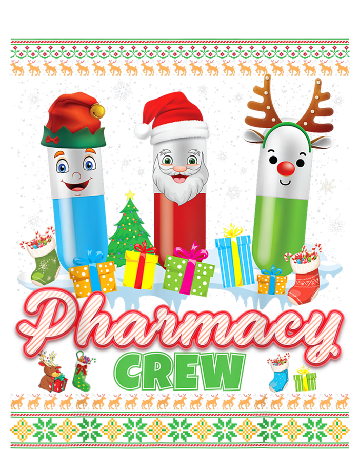 Pills Reindeer Santa Elf Pharmacy Crew Pharmacist Christmas Funny Gift T-Shirt