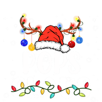 Pops Claus Funny Christmas Lights Pajama Family Team Santa Gift T-Shirt