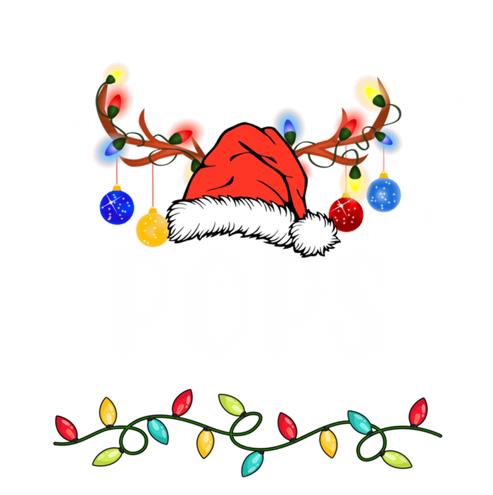 Pops Claus Funny Christmas Lights Pajama Family Team Santa Gift T-Shirt