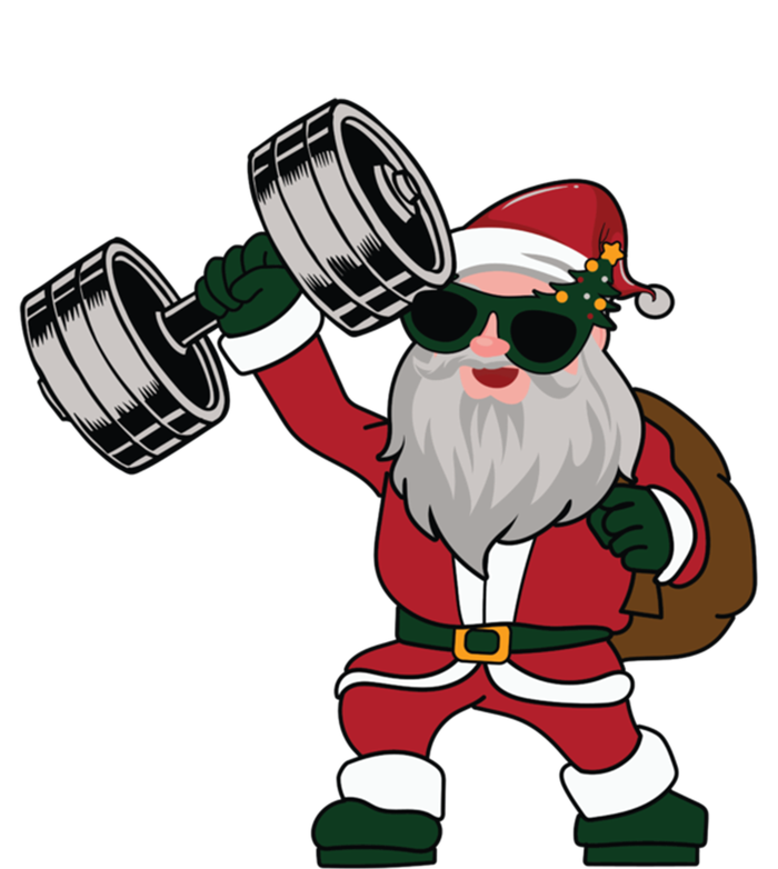 Santa Weightlifting Christmas Fitness Gym Deadlift Xmas Gift T-Shirt