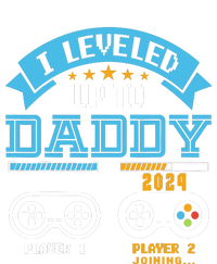 Vintage I Leveled Up To Daddy 2024 Funny Soon To Be Dad 2024 Toddler Hoodie