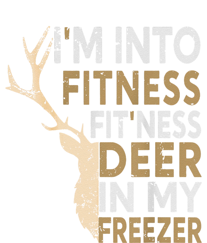 Funny Hunter Dad IM Into Fitness Deer Freezer Hunting PosiCharge RacerMesh Polo