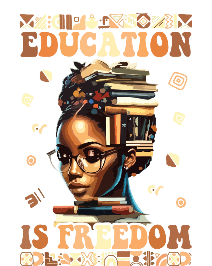 Black History Month Education Is Freedom Teacher Women Tall Long Sleeve T-Shirt