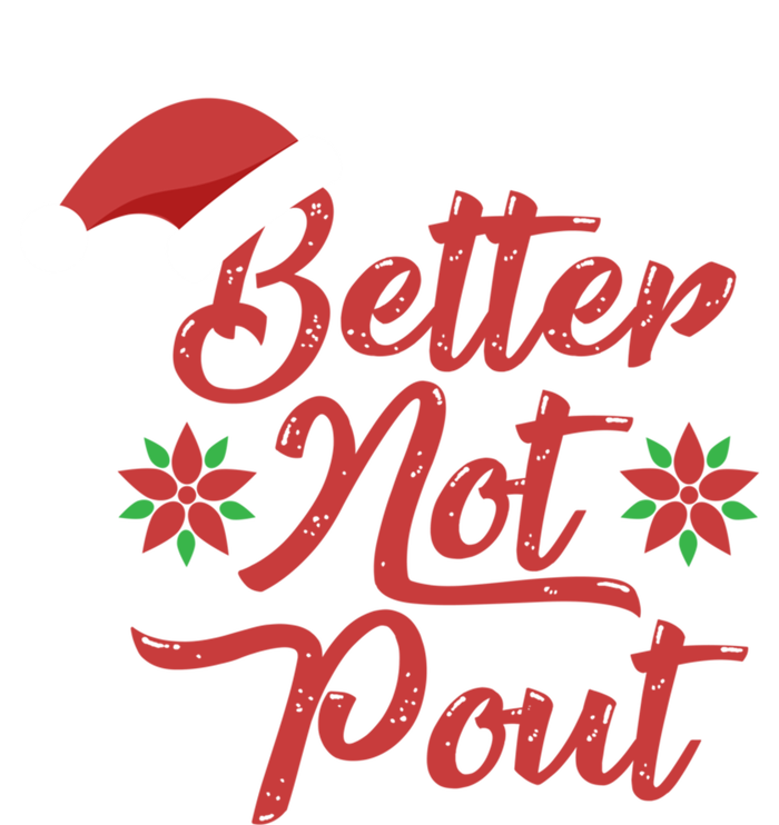 Better Not Pout Funny Christmas Song Santa Hat Holidays Funny Gift Valucap Bio-Washed Visor