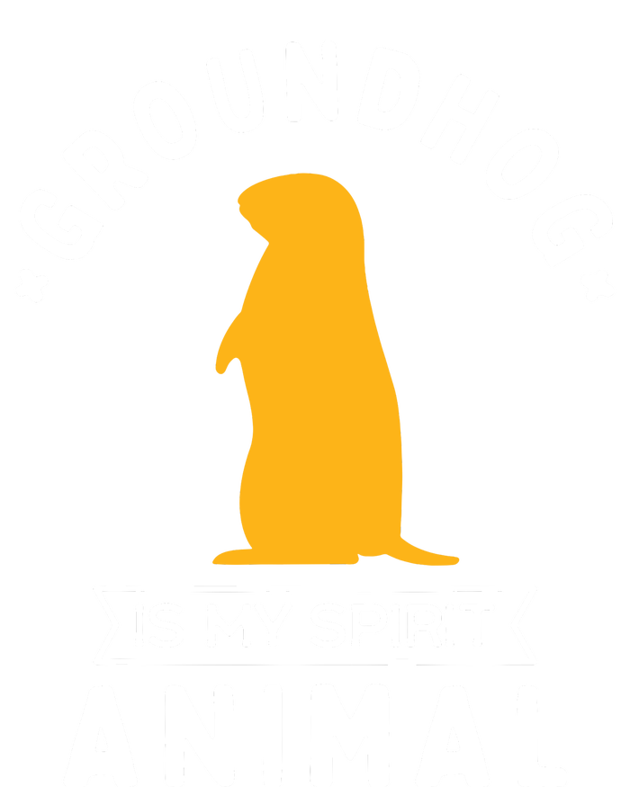 Groundhog Is My Spirit Animal Funny Woodchuck Women's Crop Top Tee